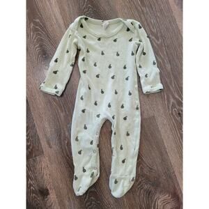 Kate Quinn Baby Pear Green Ribbed Long Sleeve One Piece size‎ 6-9 months #8
